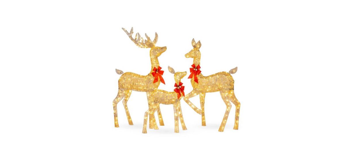 Best Best Choice Products Lighted Christmas Deer Family Set