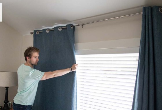 Best blackout curtain rod