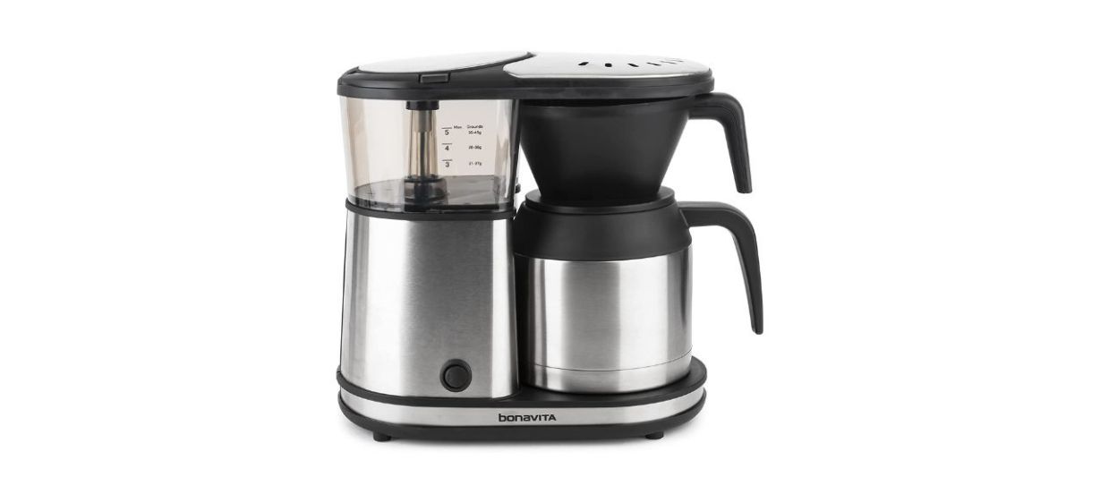 Best Bonavita 5 Cup Coffee Maker with Thermal Carafe One-Touch Pour Over Brewing