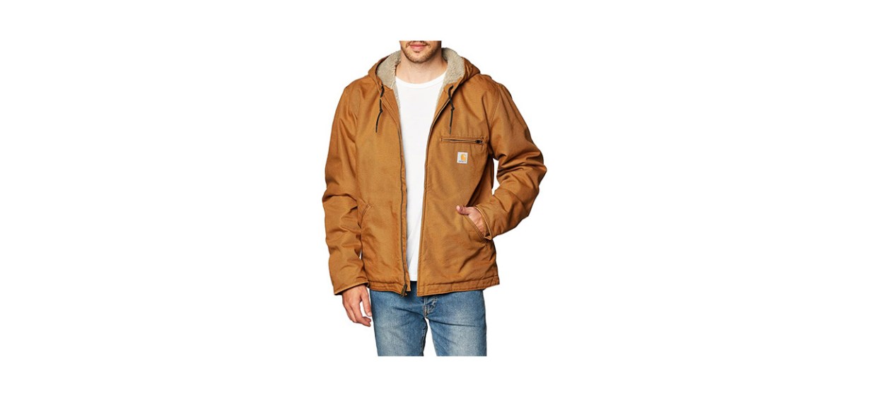 Best Carhartt Men’s Relaxed Fit Washed Duck Sherpa-Lined Jacket