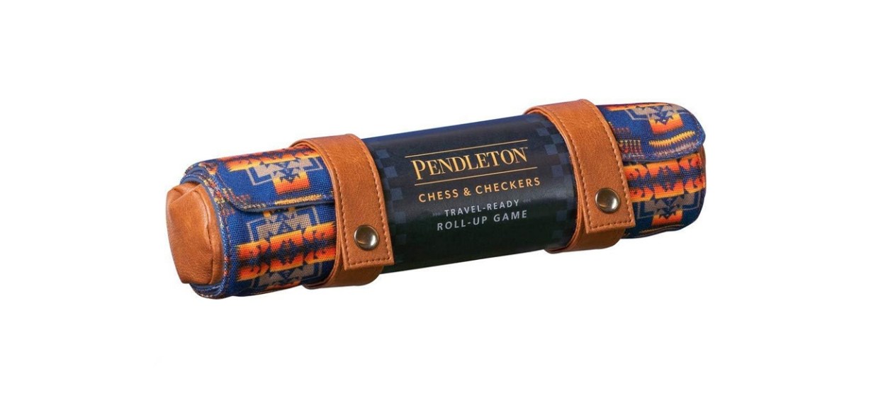 best Chronicle Books Pendleton Chess Checkers Travel Set