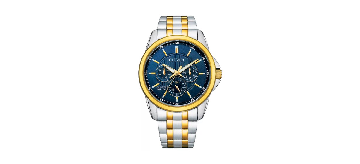 Best Citizen Men's Two-Tone Stainless Steel Bracelet Chronograph Watch
