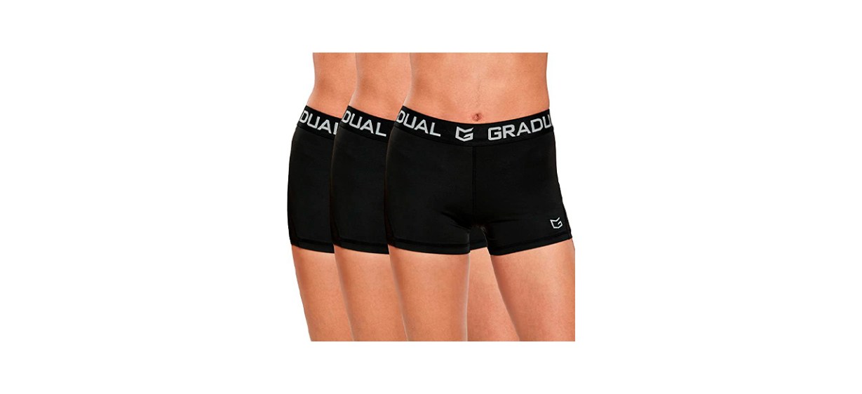 Best G Gradual Womens Spandex Compression Shorts