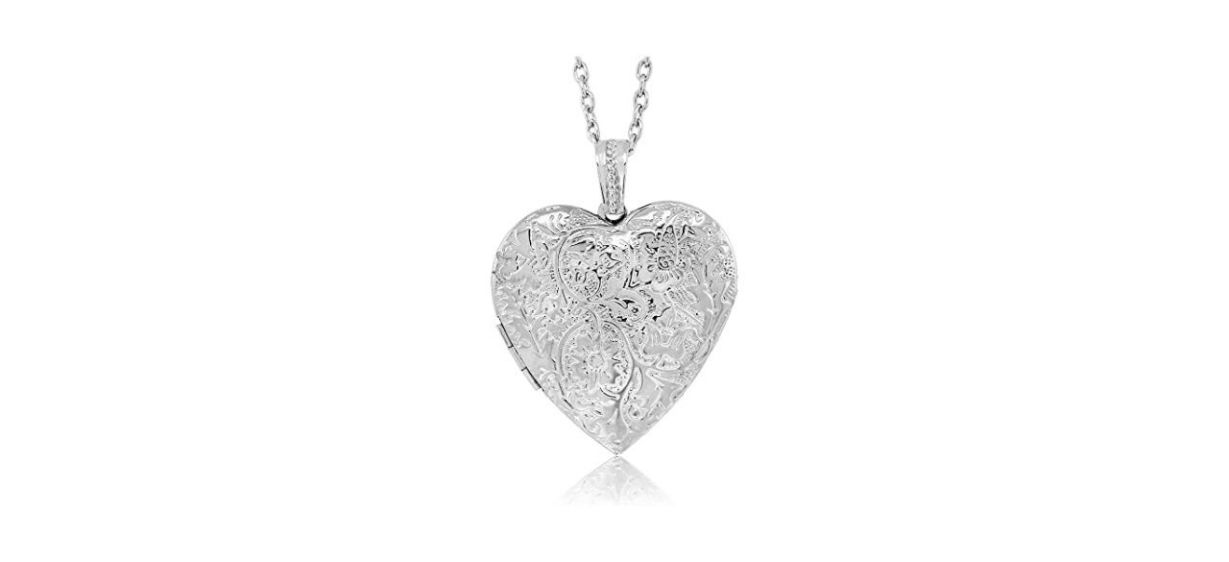 Best Gem Stone King Heart Locket Necklace
