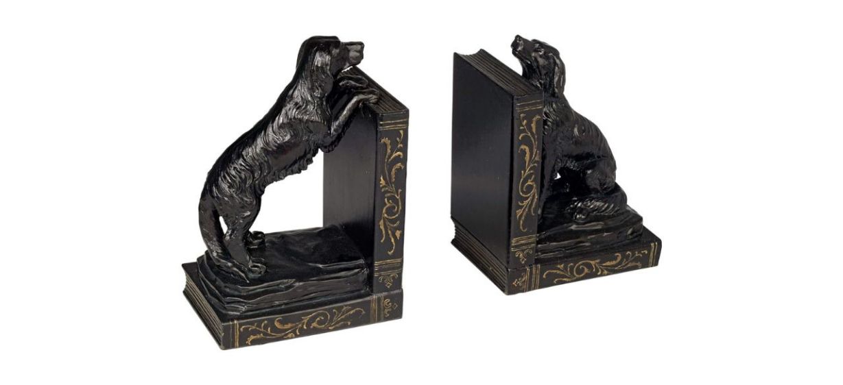 Kensington Hill Playful Golden Retriever Dogs Bookends Set