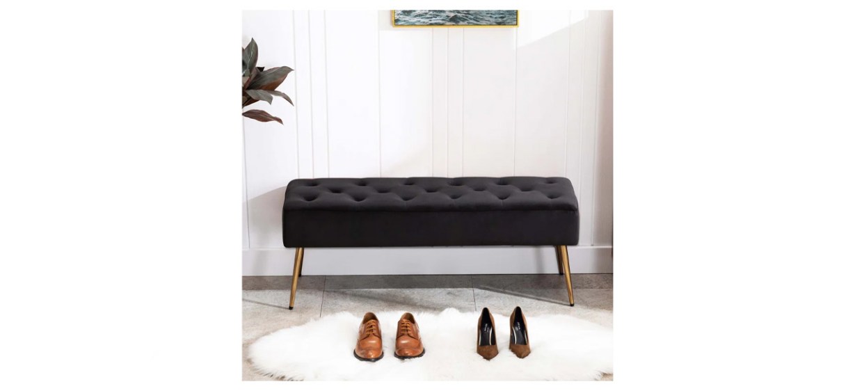 Mercer 21 Aghvarth Velvet Upholstered Bench