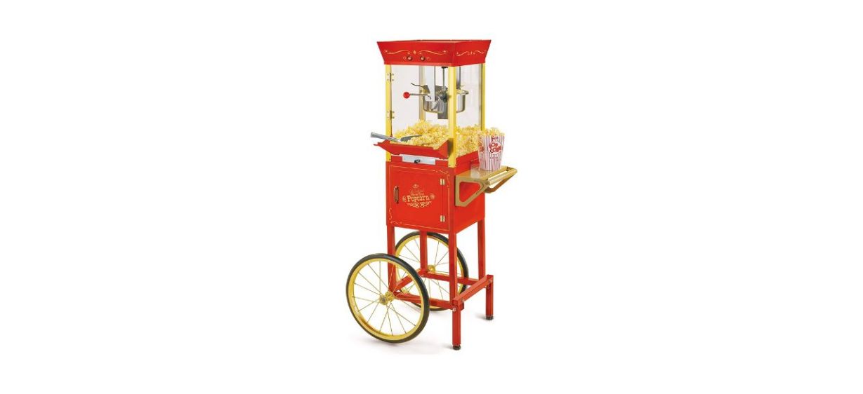 Best nostalgic popcorn maker cart
