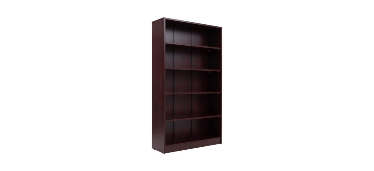 Sunon Collection 5-Shelf Wood Bookcase