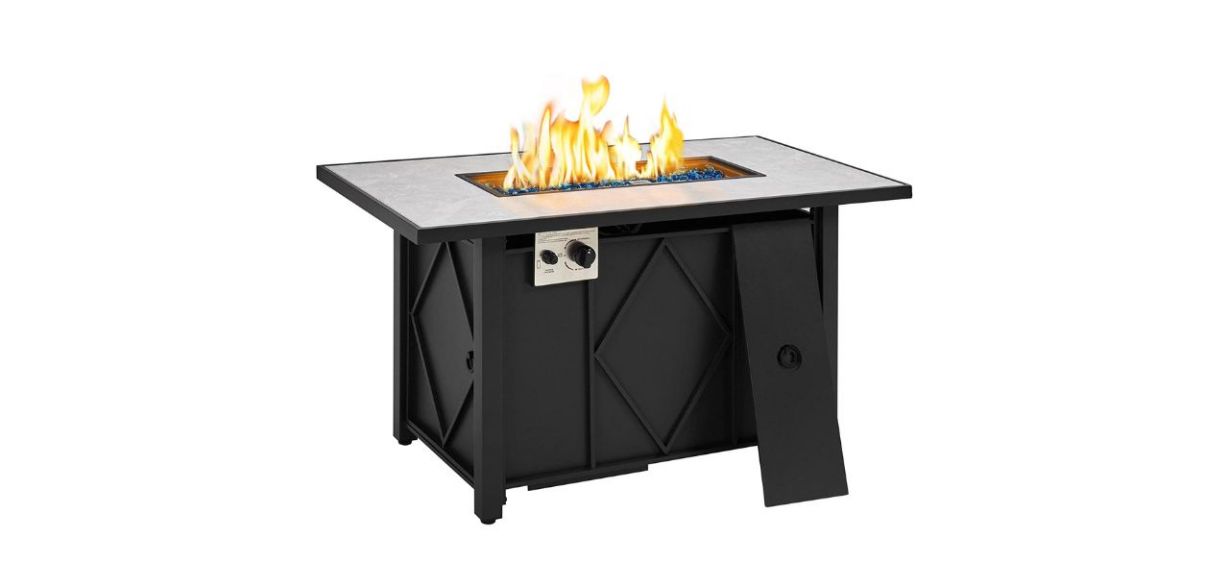 Best Yaheetech 43-Inch Outdoor Propane Gas Fire Pit Table