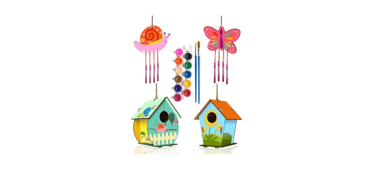 Birdhouse kits are a fun activity for your kids this summer