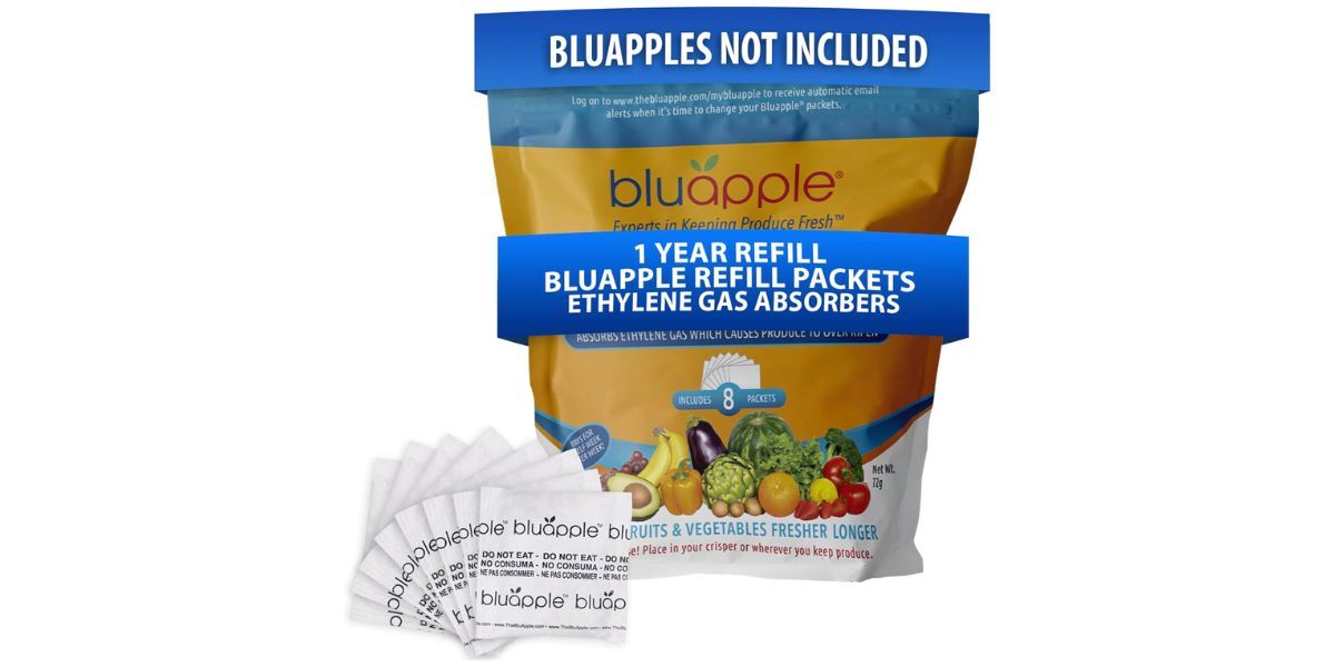 Bluapple Produce Saver Ethylene Gas Absorber 1 Year Refill Kit