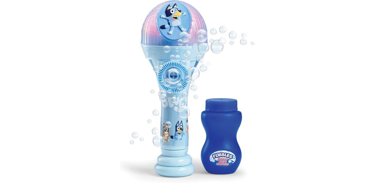BLUEY Dance Mode Bubble Machine and Toy Microphone
