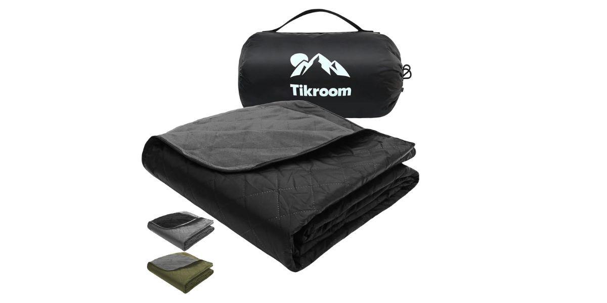 Tikroom Large Waterproof Outdoor Camping Blanket 80 x 58 inch