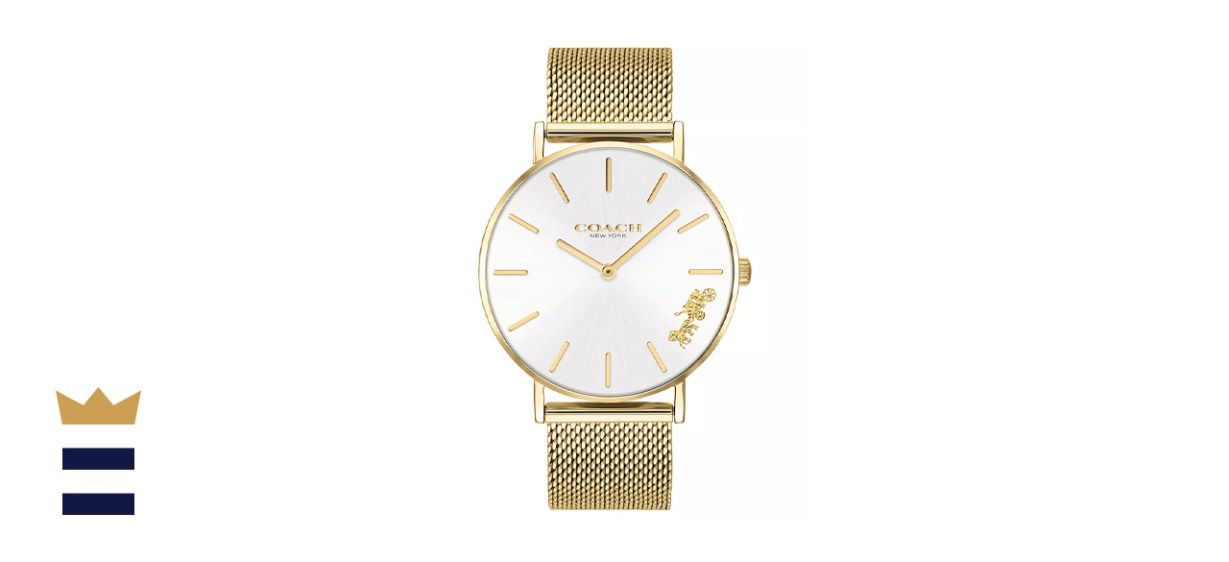 Coach Perry Gold-Tone Mesh Watch