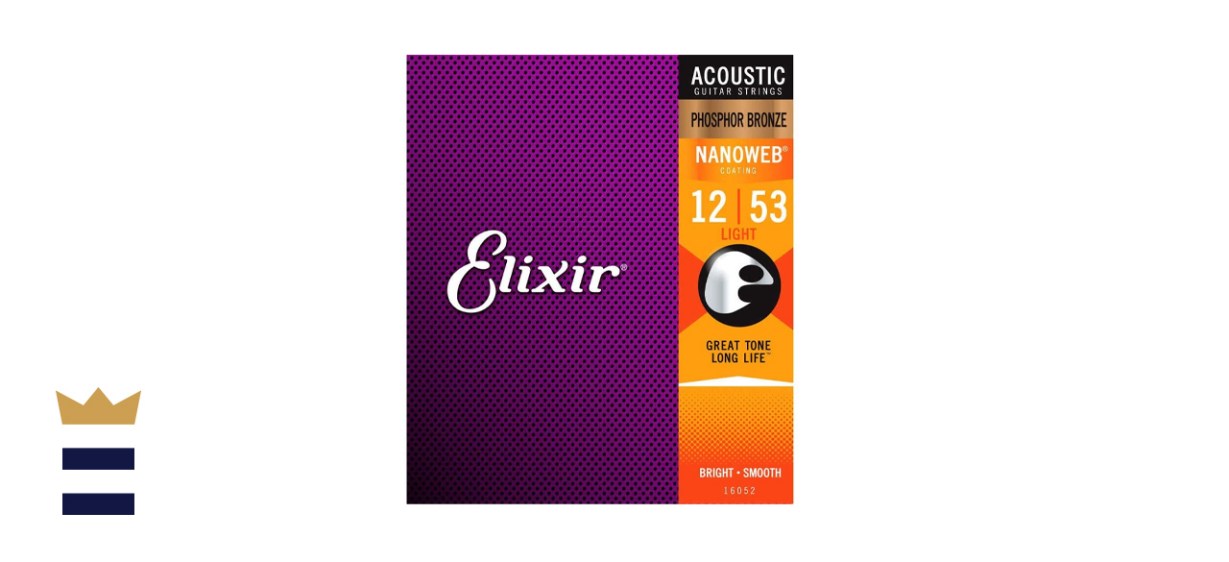 Elixir Phosphor Bronze Strings with Nanoweb Coating
