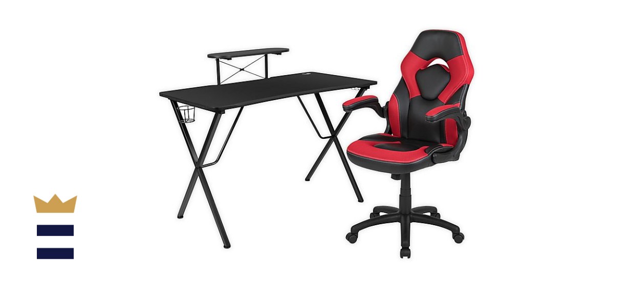 Flash Furniture Gaming Desk and Chair Set