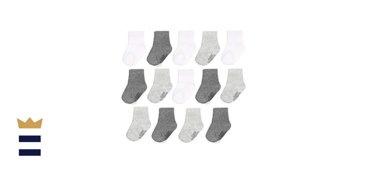 Fruit of the Loom Baby 14-Pack Grow &amp; Fit Flex Zones Socks