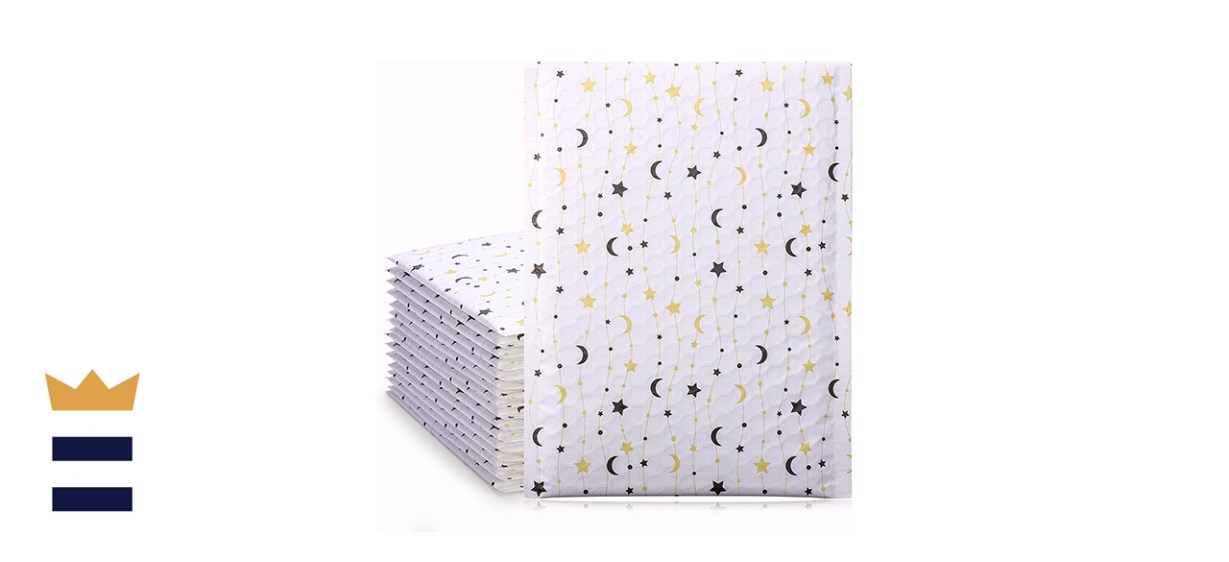 Fuxury 25-Pack Moon and Star Custom Poly Mailers