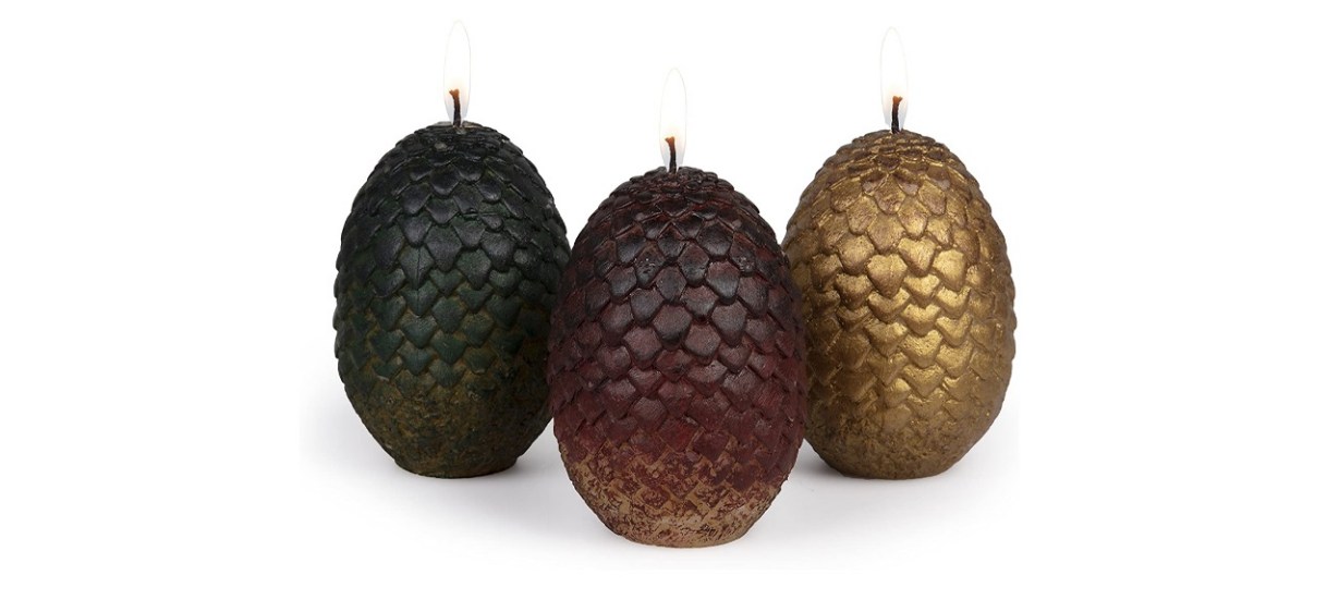 Game of Thrones Sculpted Dragon Egg Candles 