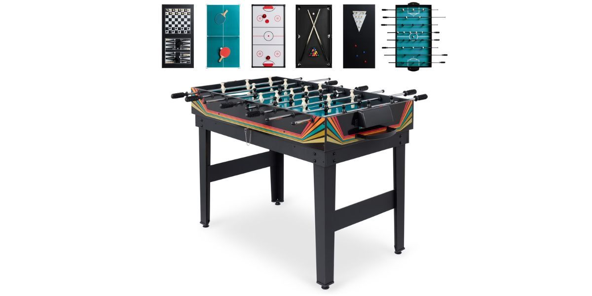 Best Choice Products 2x4ft 10-in-1 Combo Game Table Set
