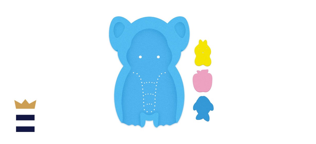 HALLO Soft Infant Bath Sponge Elephant Baby Bath Mat