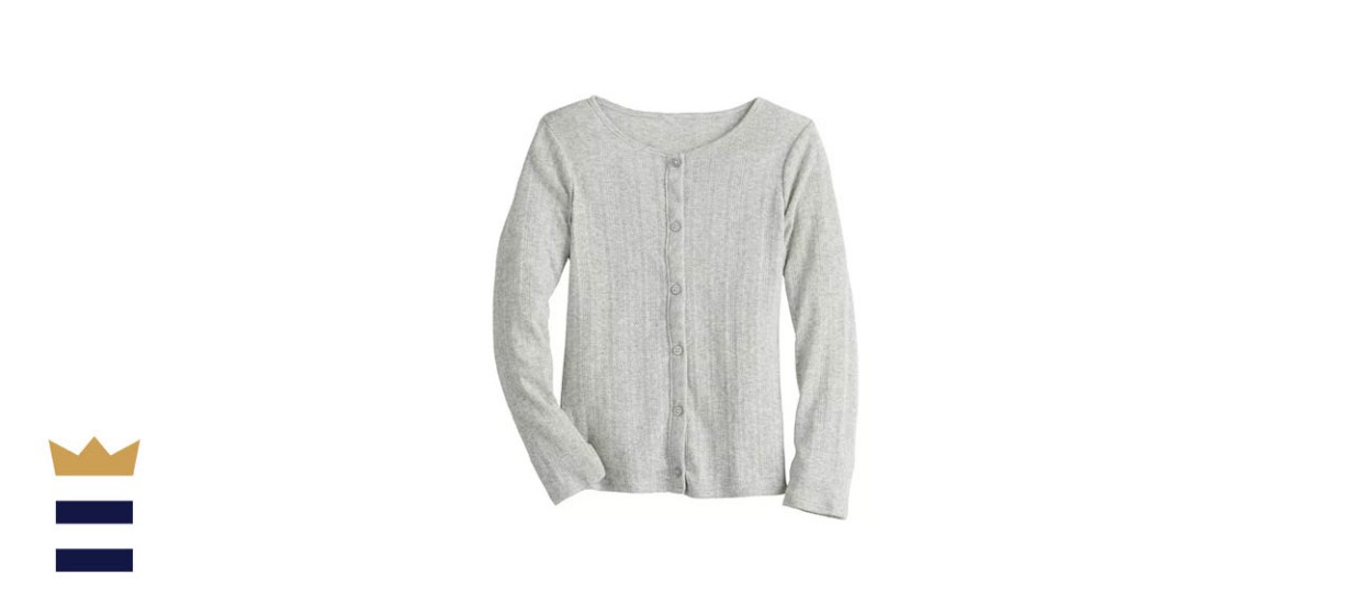 Jumping Beans Girls' Ribbed Cardigan