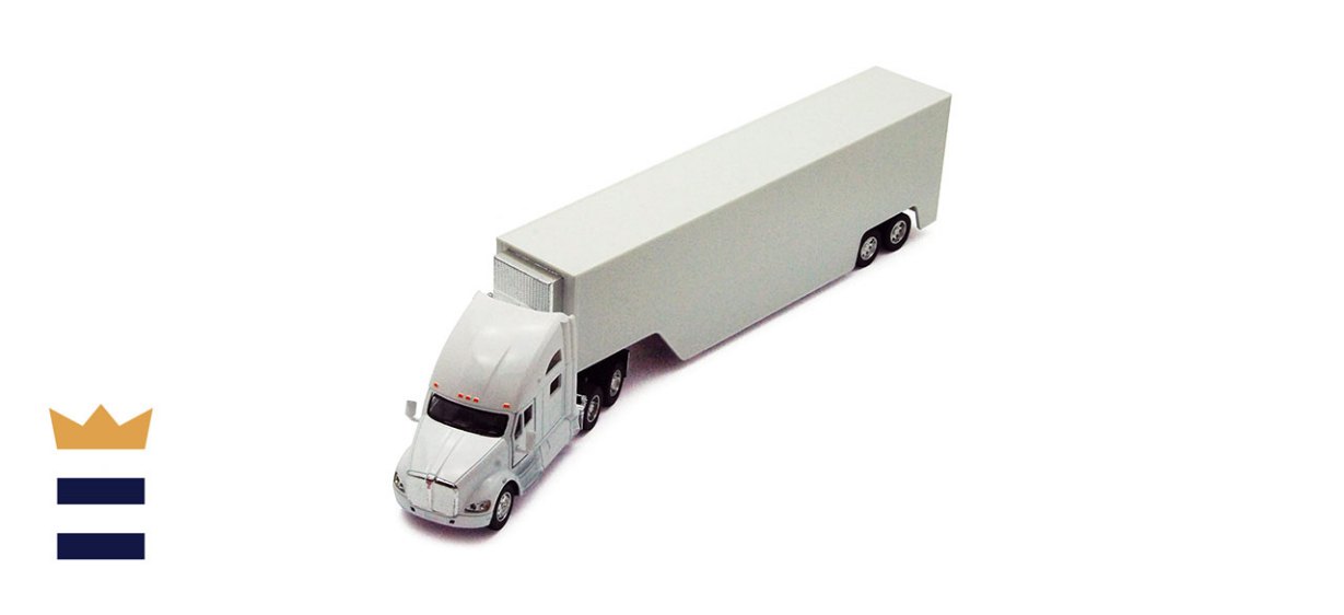 Kinsmart T700 Toy Semi Truck and Trailer with No Decal