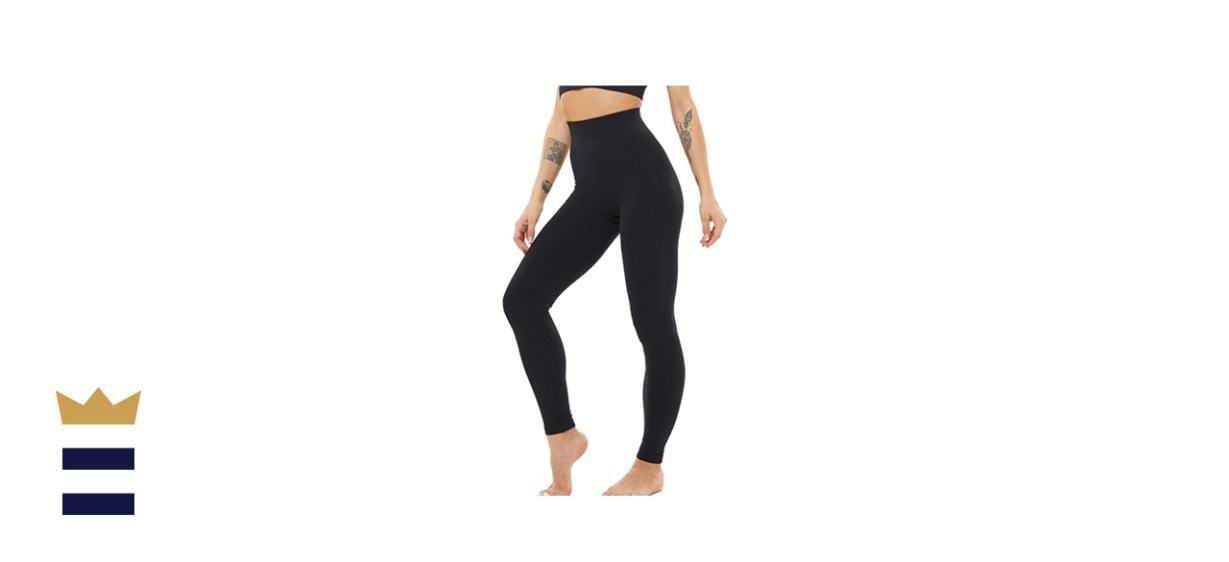 Luoyanxi Thick Fleece-Lined Leggings with Tummy Control