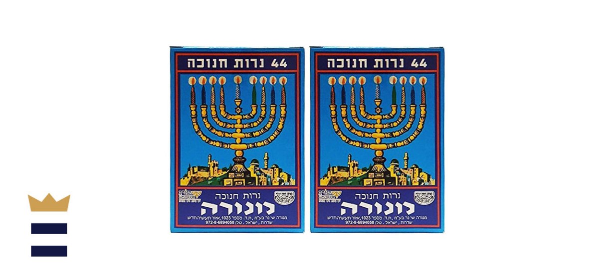 Menora Hanukkah candles