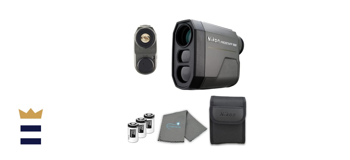 Nikon Prostaff Laser Rangefinder Bundle with 3 CR2 Batteries and Lumintrail Cleaning Cloth