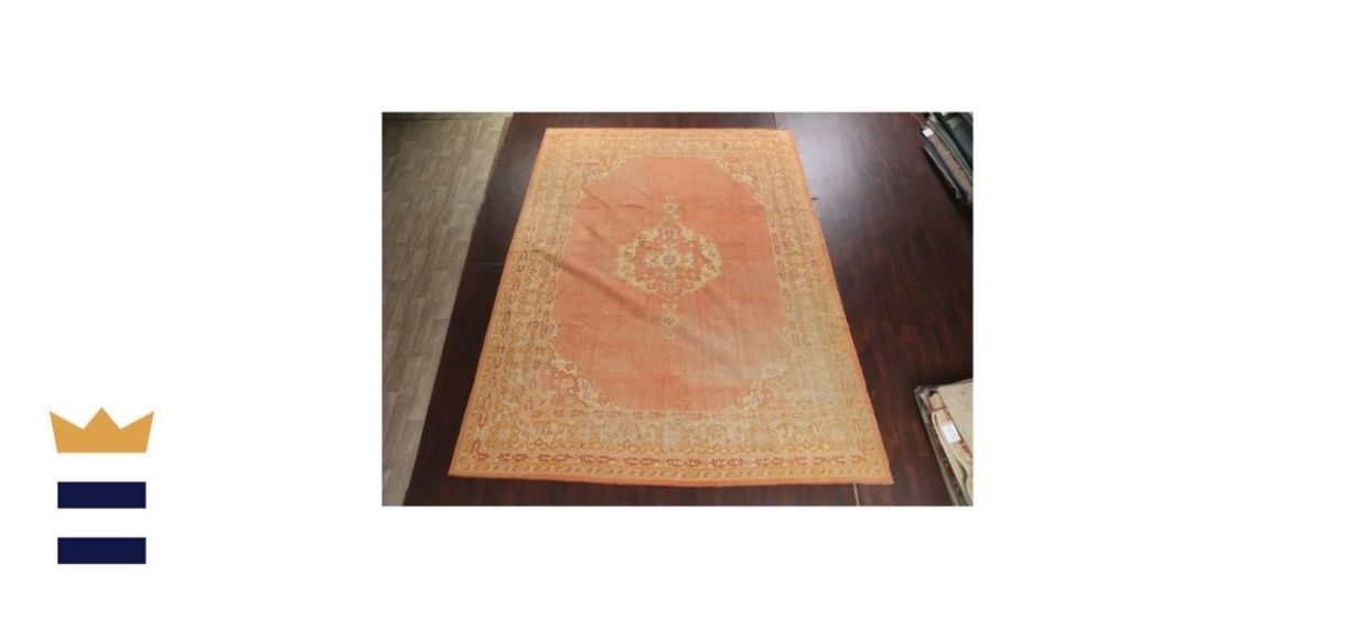 Rugsource Oushak Wool Orange Oriental Rug