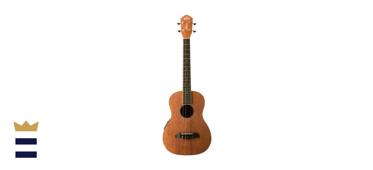 Oscar Schmidt OU52E Mahogany Baritone Acoustic Electric Ukulele 