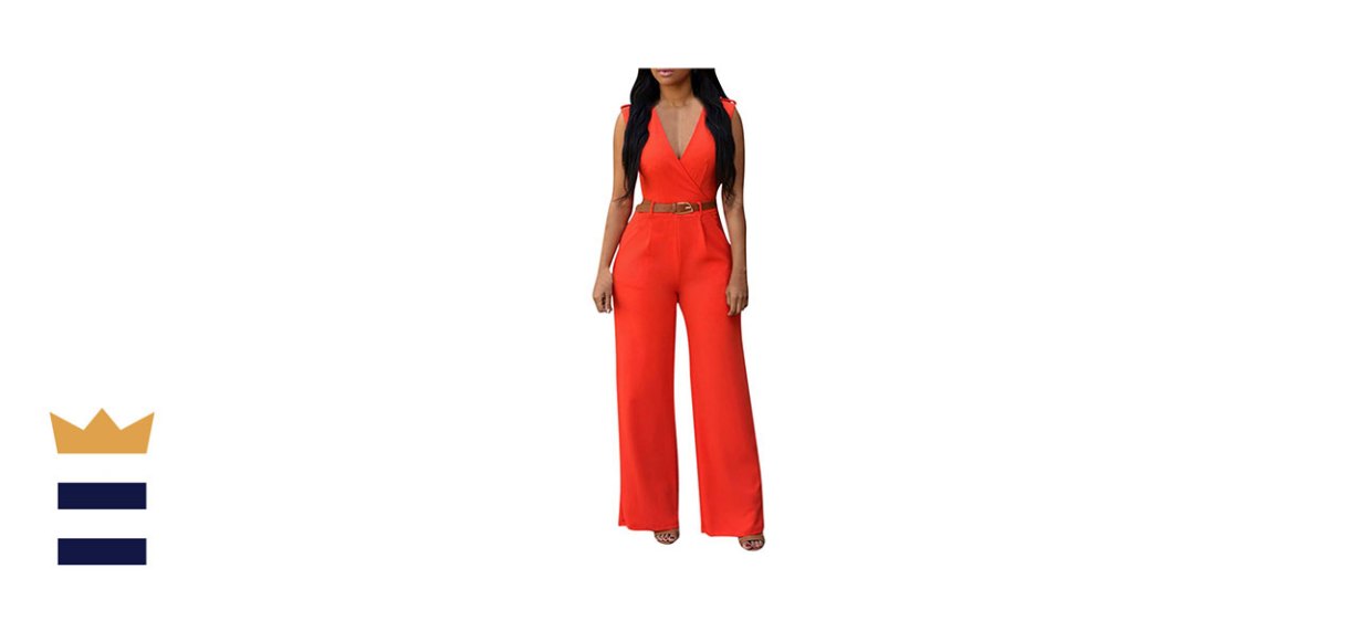 Pink Queen Jumpsuit with Belt
