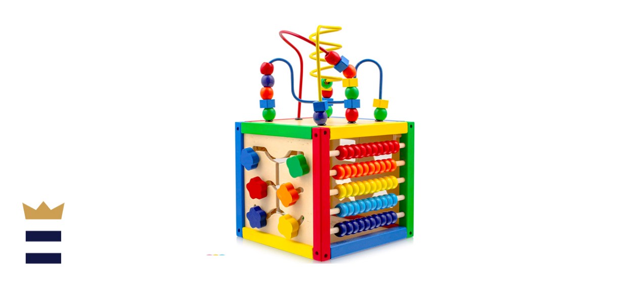 Play22 Activity Cube With Bead Maze