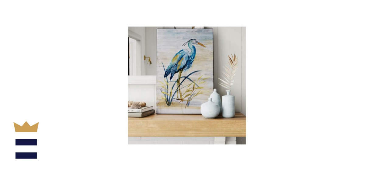 Sand &amp; Stable™ Blue Heron I ― Wrapped Canvas