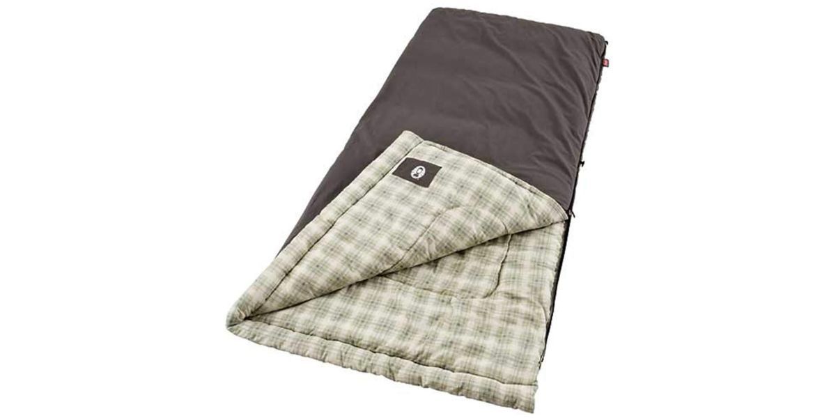  Coleman Heritage Big &amp; Tall 10°F Flannel Sleeping Bag