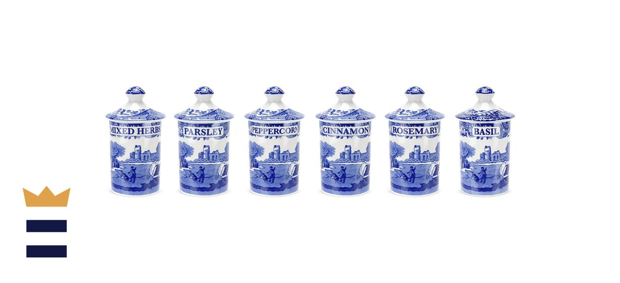 Spode Blue Italian Spice Jar