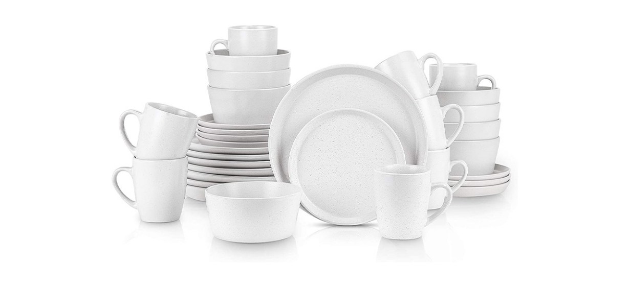 Stone Lain 32-Piece Stoneware Dinnerware Set