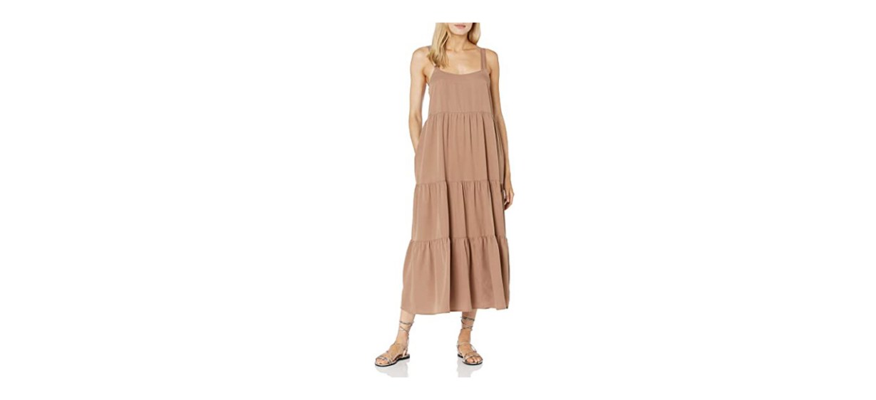 The Drop Women's Britt Tiered Maxi Tent Dress The Drop Women's Britt Tiered Maxi Tent Dress