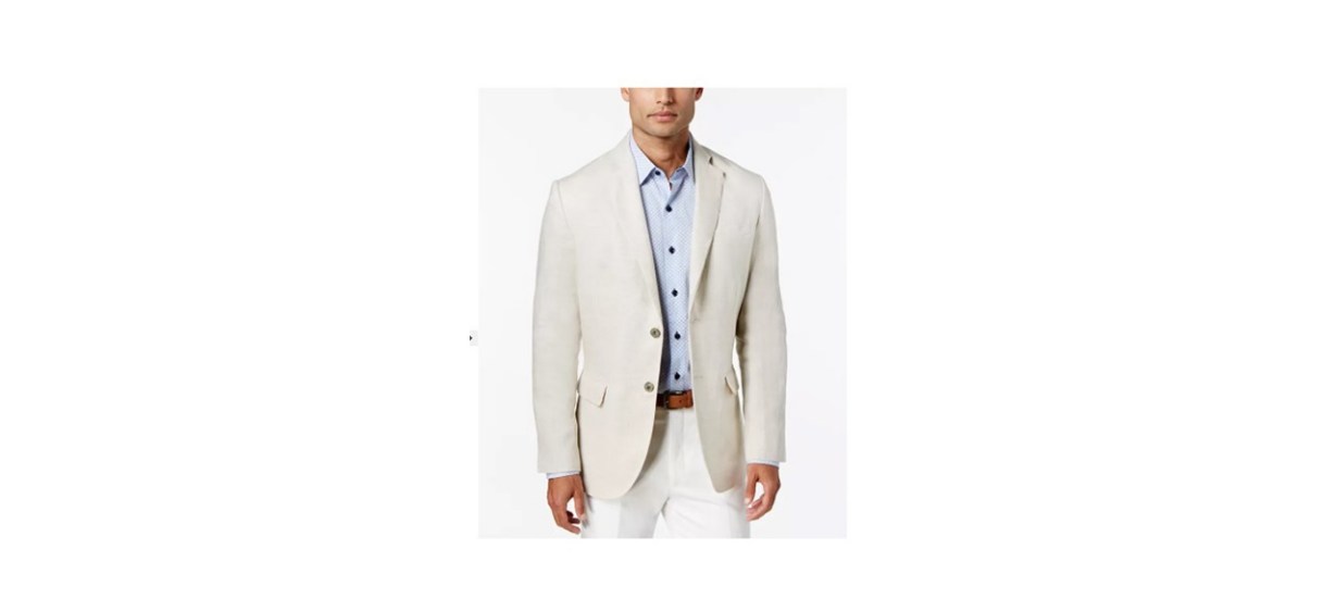 Tasso Elba Men's 100% Linen 2-Button Blazer
