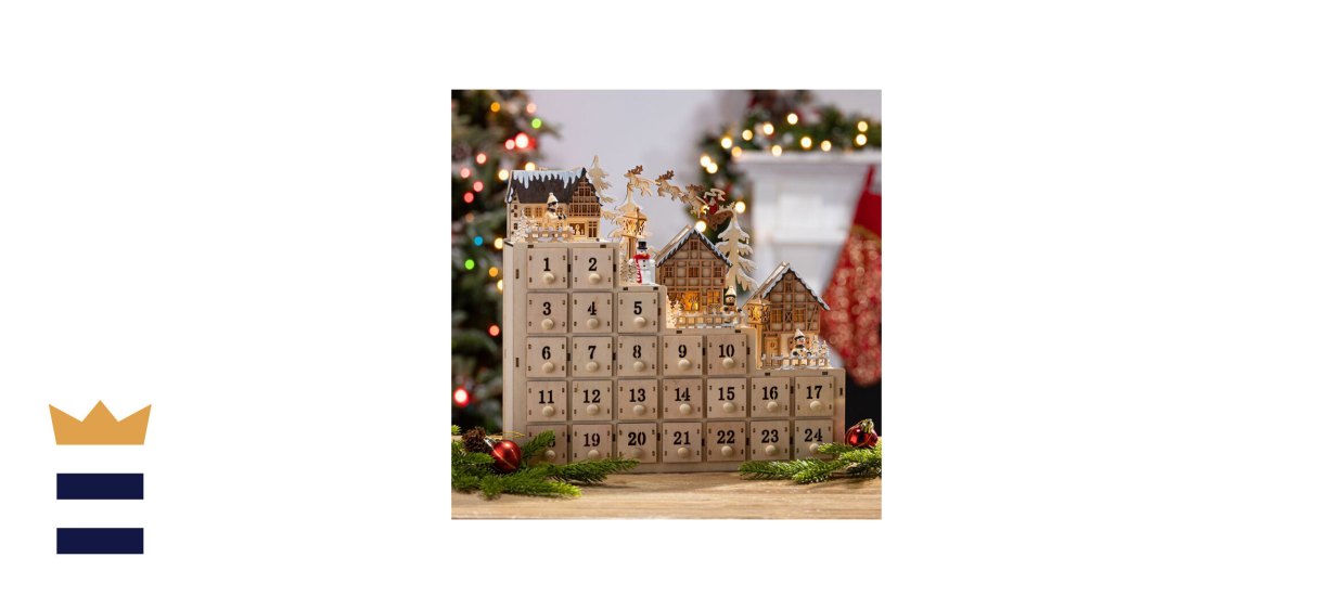 The Holiday Aisle Wood Advent Calendar 
