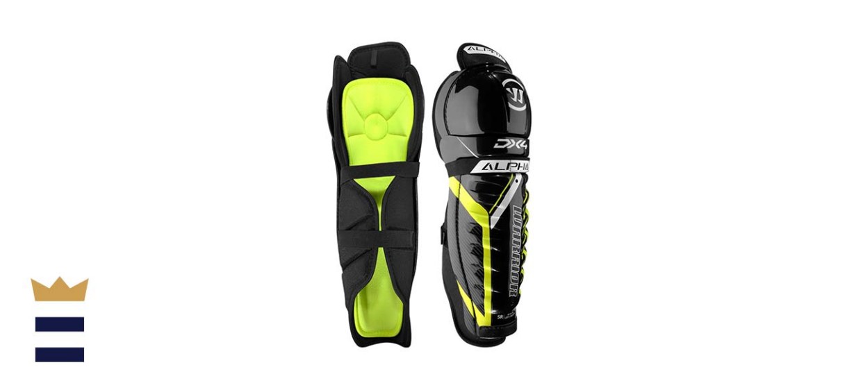 The Warrior Junior Alpha DX 4 Hockey Shin Guards