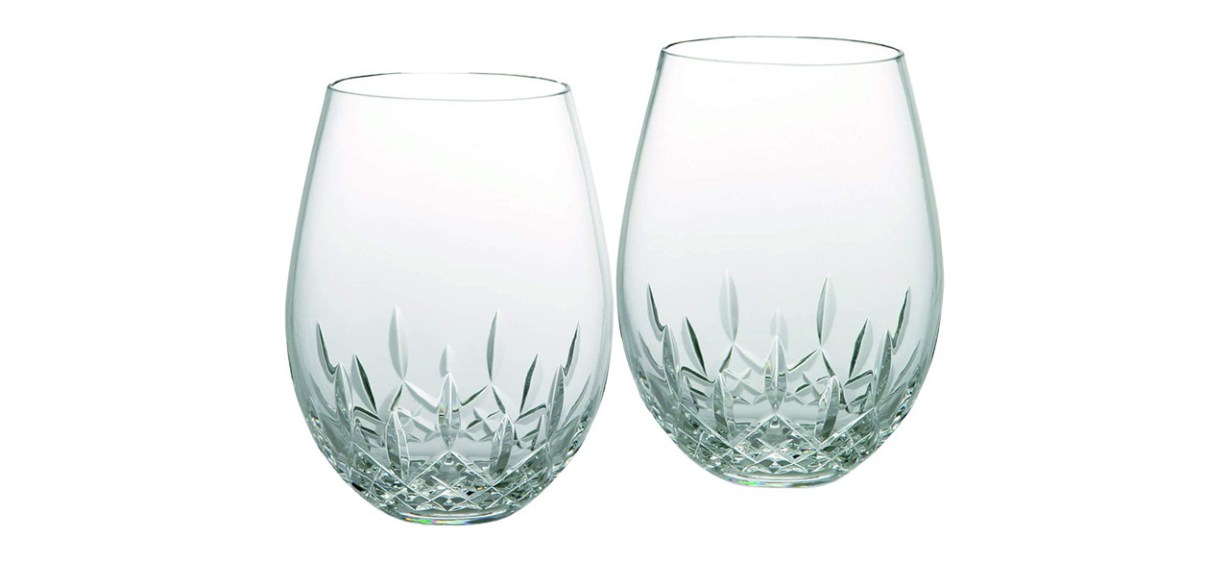 Waterford Lismore Essense Stemless Red Wine Glasses