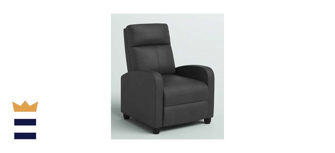 Teasley faux leather online manual recliner