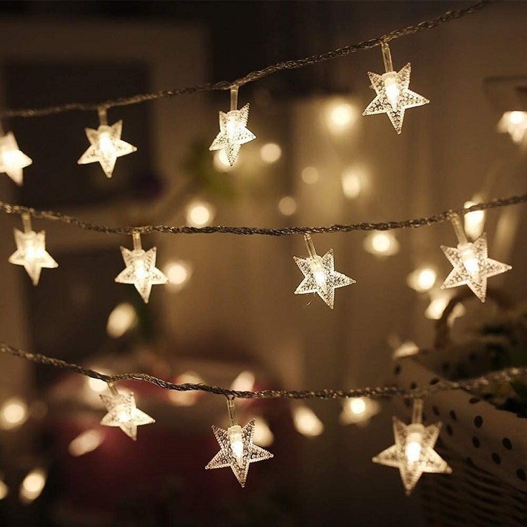 Twinkle Star Christmas Star String Lights