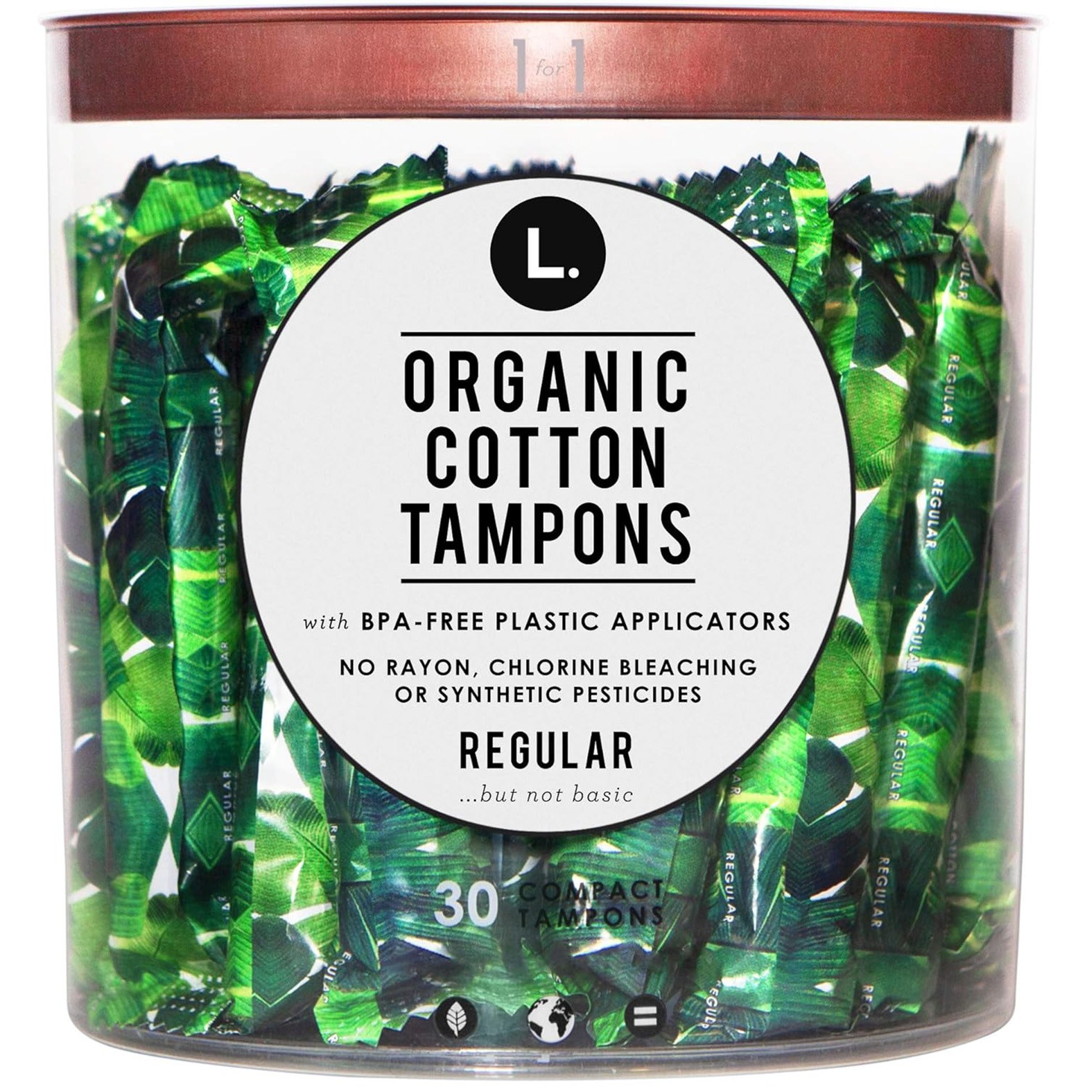 L. Organic Regular Compact Tampons