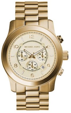 Michael Kors Runway Goldtone Steel Chronograph Bracelet Watch