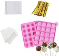 Akingshop 20 Cavity Silicone Cake Pop Mold Set