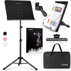 CAHAYA 5 in 1 Dual-use Sheet Music Stand & Desktop Book Stand