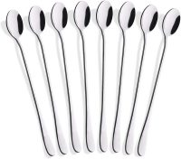 HIWARE 9-Inch Long Handle Iced Tea Spoons